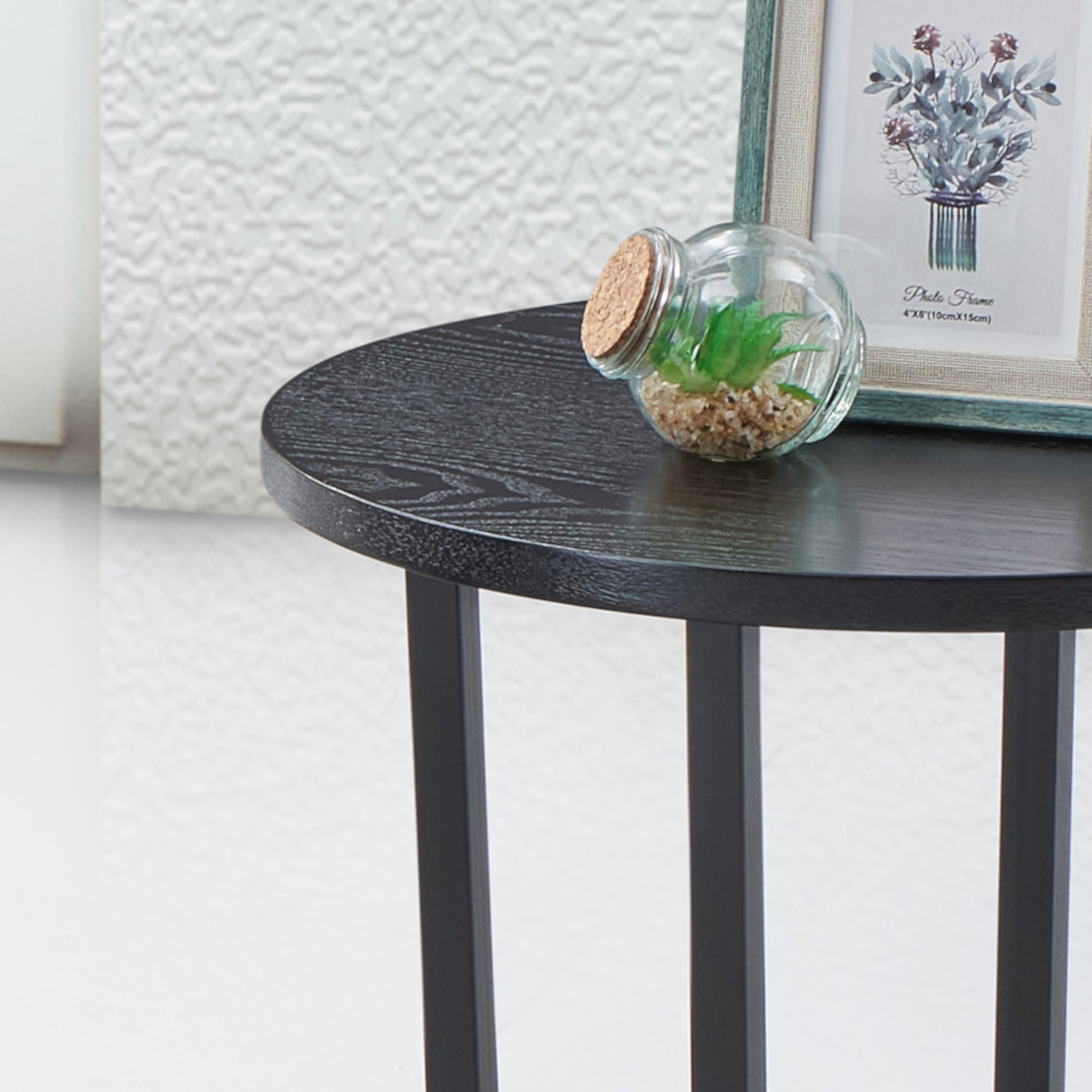 Orva Round Side Table - Black End Table