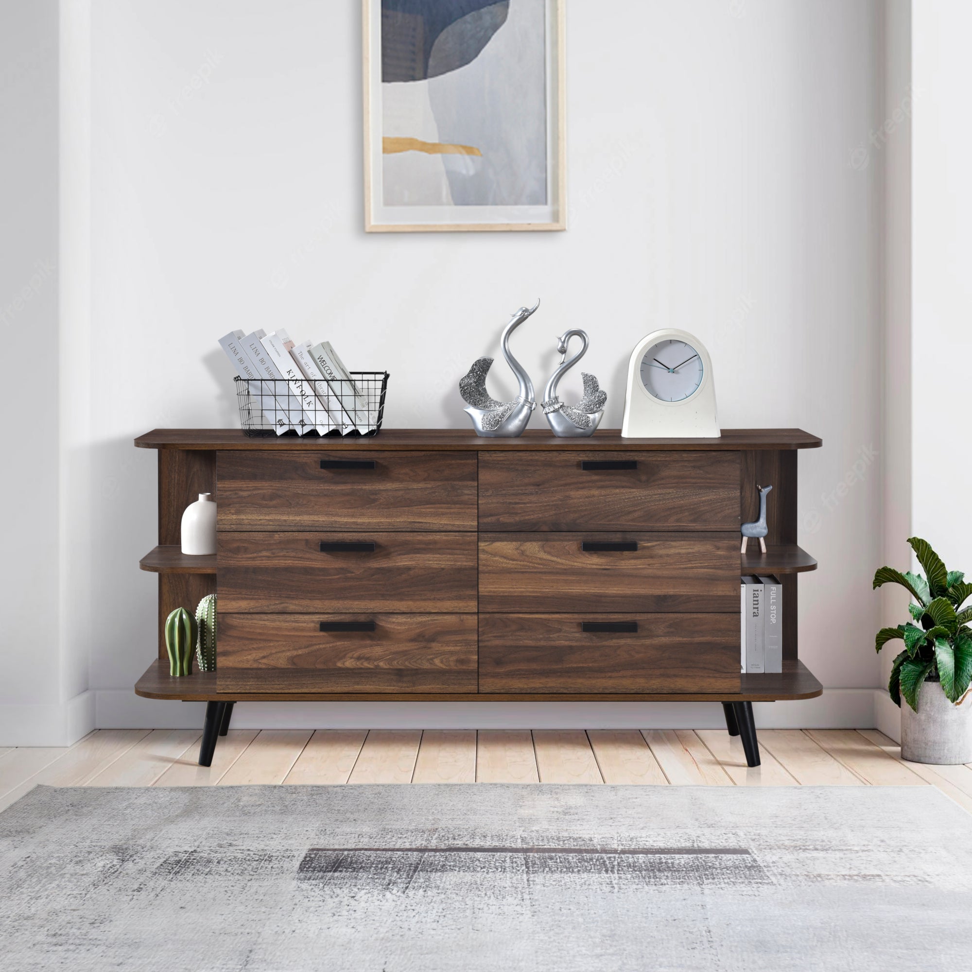 Salem 1.6m Sideboard Buffet Storage Cabinet - Walnut – Luco Furniture ...